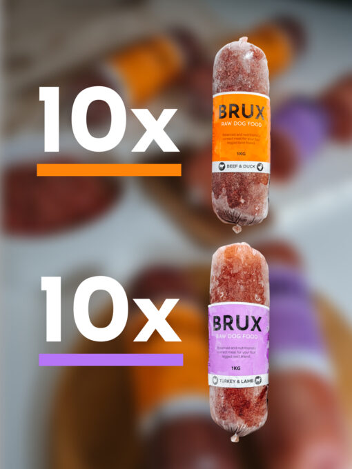 brux mix box 1kg 20kg balanced raw dog food