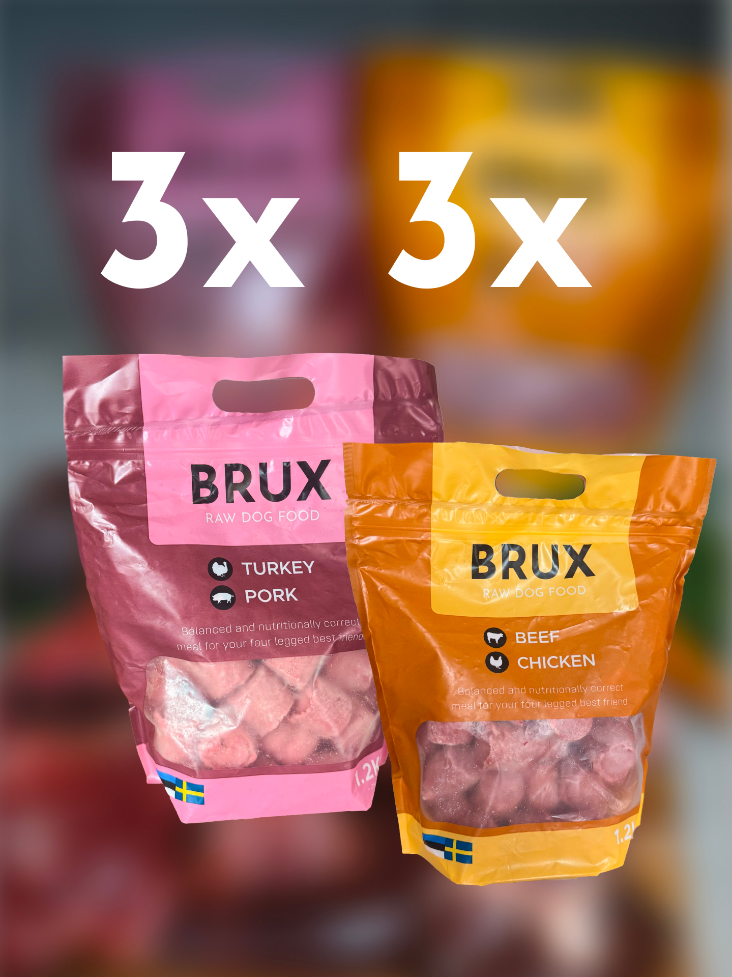 brux balanced raw dog food