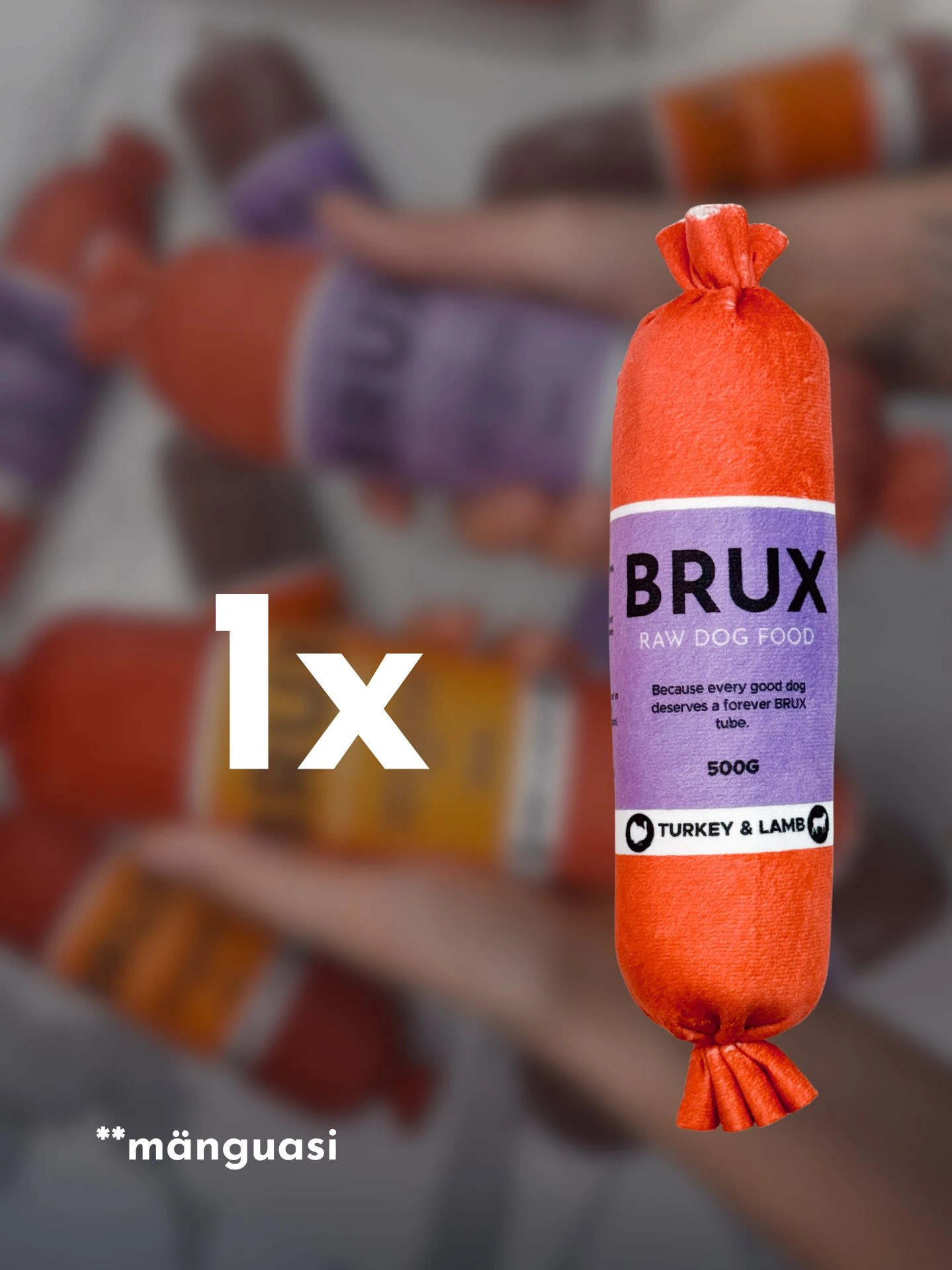 BRUX Plīša Tūbiņas Rotaļlieta “Tītara un jēra"