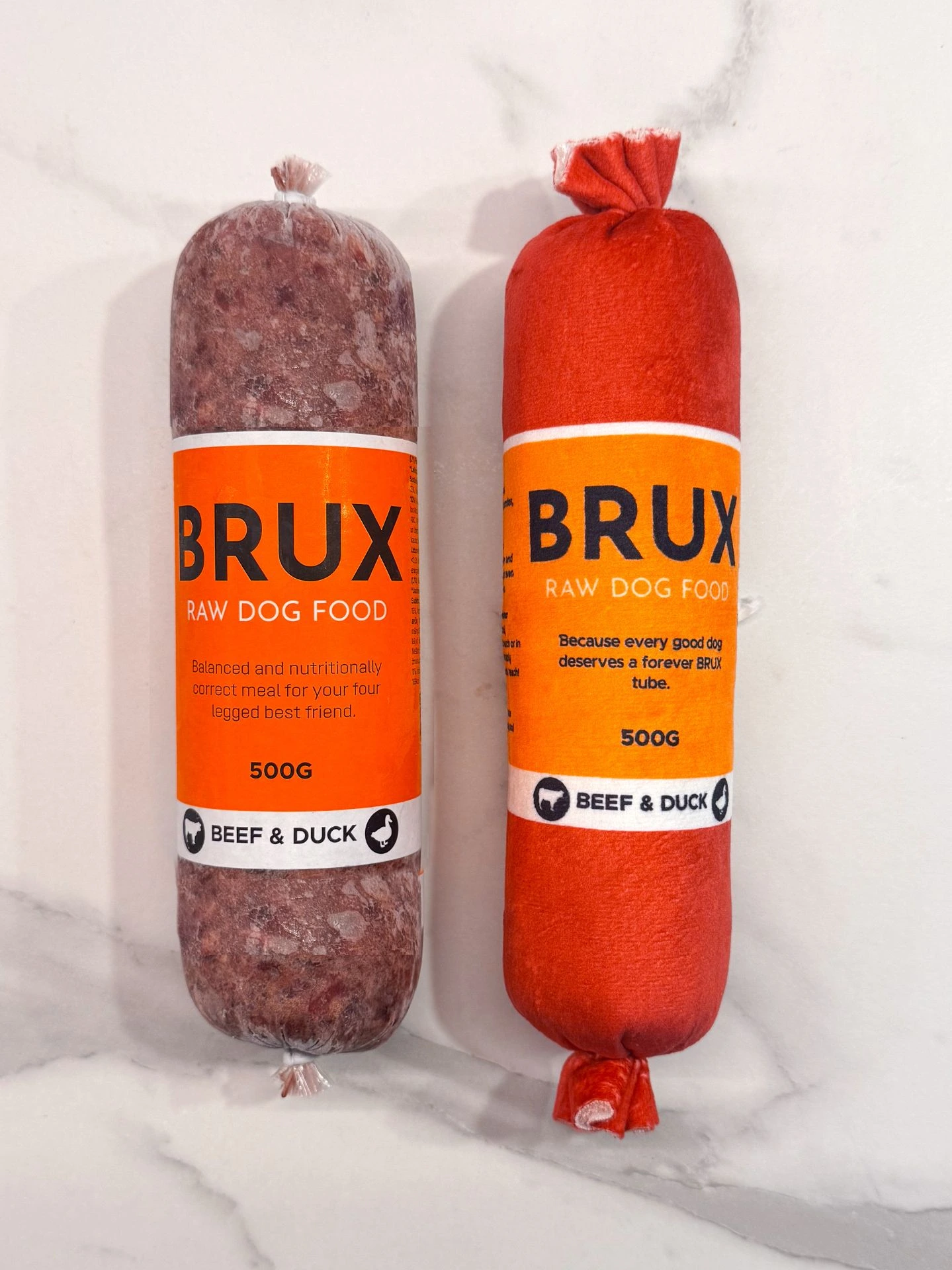 BRUX Plīša Tūbiņas Rotaļlieta “Liellops & Pīle” - Attēls 2