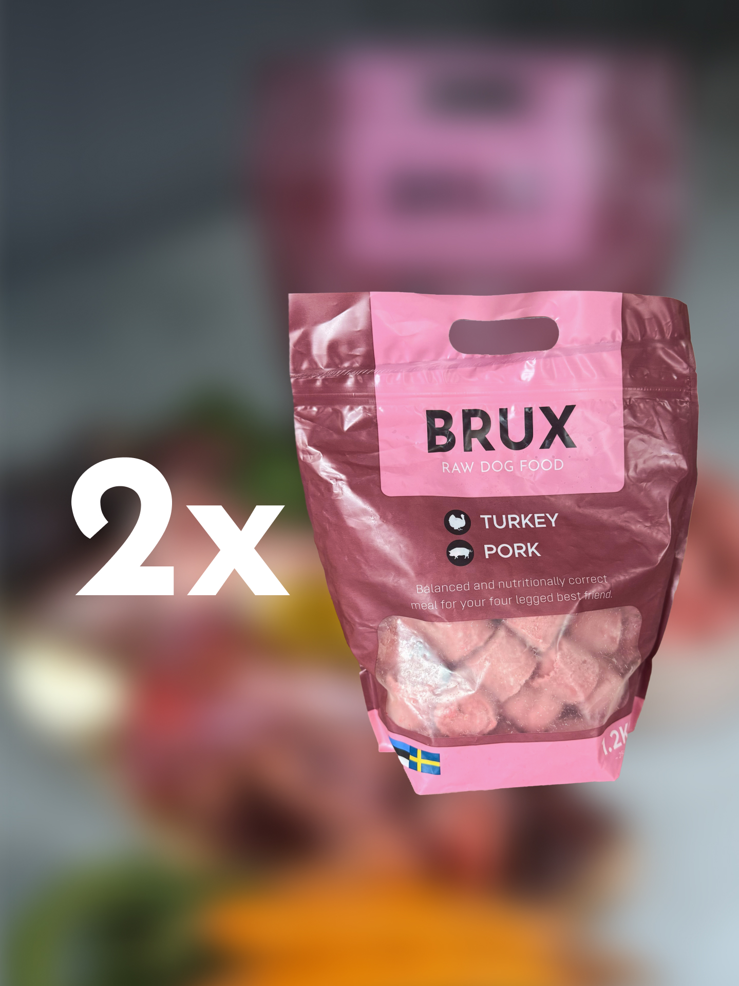turkey pork brux raw dog food