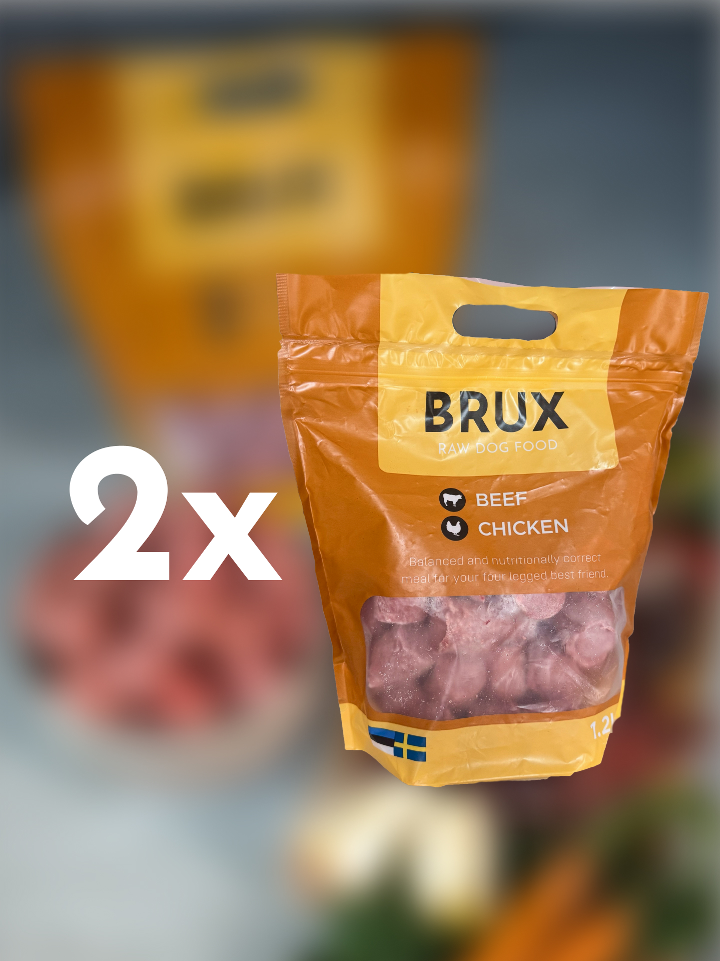 brux balls balanced raw food beef chicken