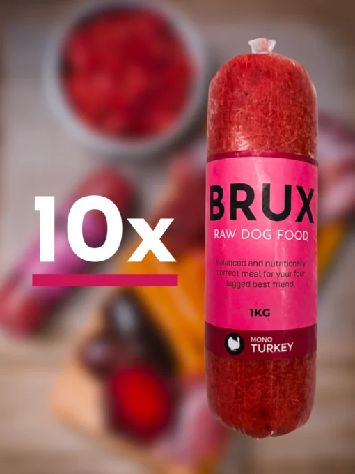turkey brux raw dog food