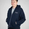 BRUX Zip-Up Hoodie - French Navy